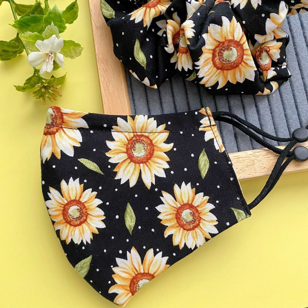 Cloth Face Masks - Sunflower